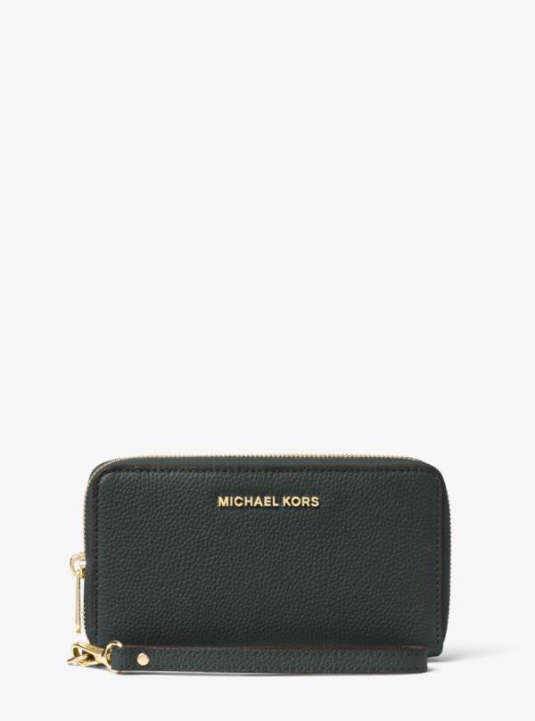 Damske Penazenky Michael Kors Large Leather Smartphone Wristlet Tmavo Olivovo Zelená - Doplnky Michael Kors Vypredaj | UTSOY-9167